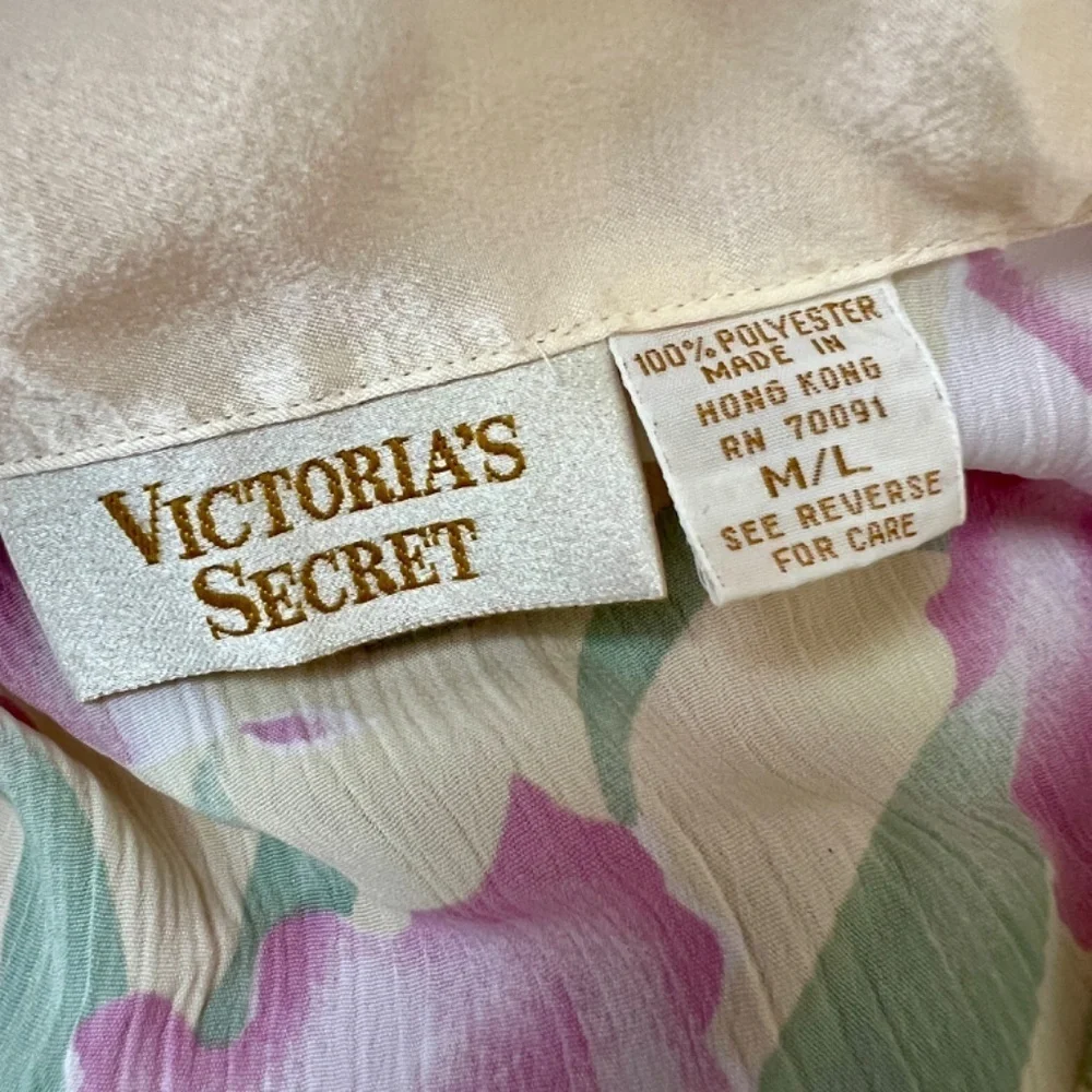 Vintage Gold‎ Label Victoria’s Secret Night Shirt Sleep Nightgown Dress M/L